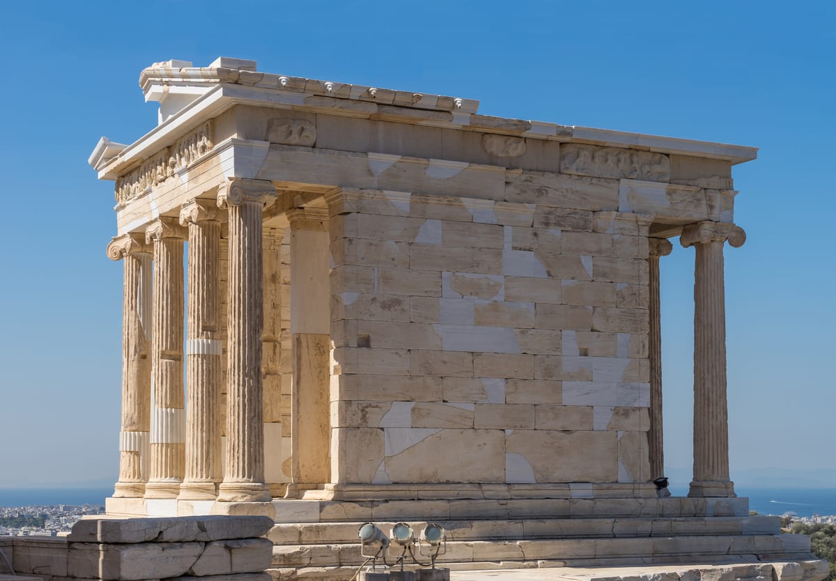 Acropolis tickets lead through the Propylaea to the Temple of Athena Nike