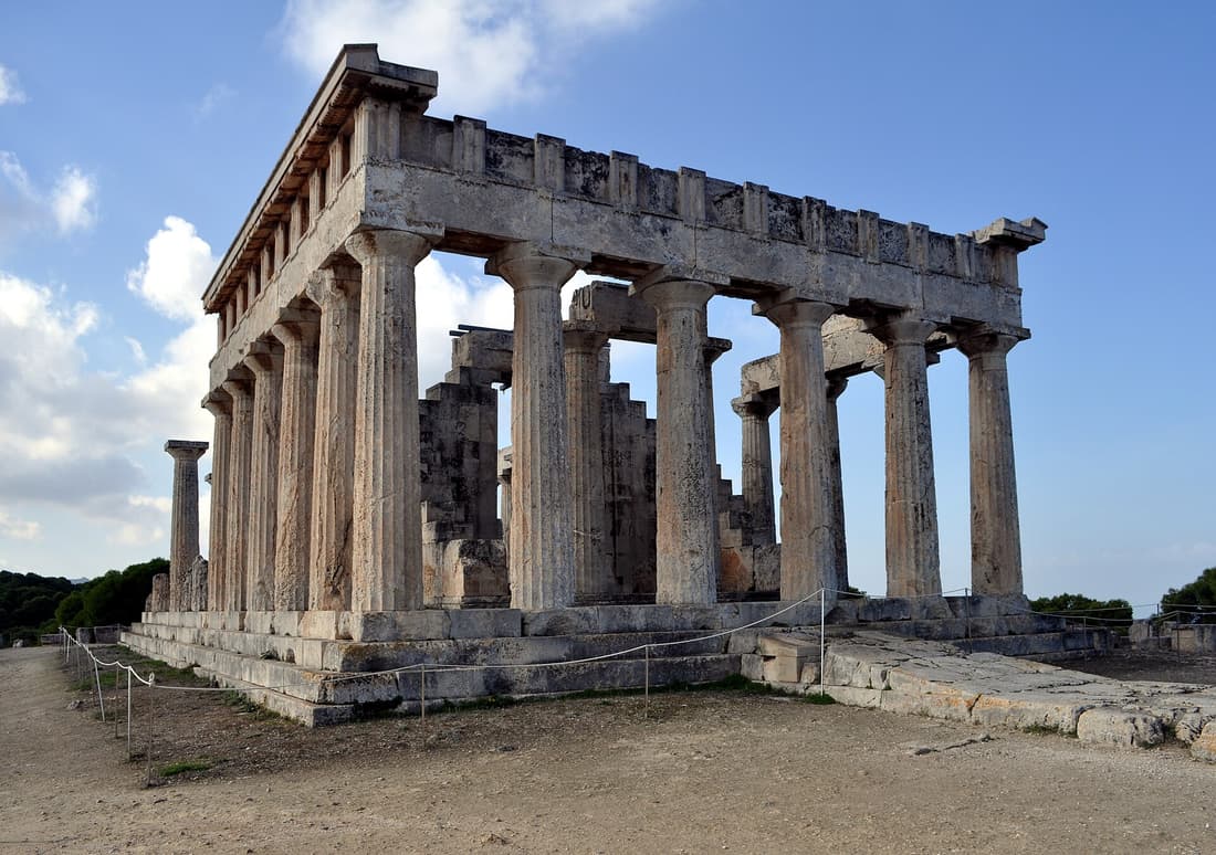 An Aegina day trip climbs to the Doric columns of the Temple of Aphaia on its pine hill
